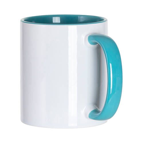 Kubek FUNNY turkusowy JS Coating do sublimacji zdjęcie 3