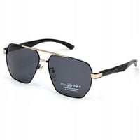 OKULARY POLARYZACYJNE MĘSKIE METALOWE PILOTKI FILTR UV 400 POLARZONE