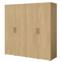 Szafa uchylna Napoli 4D 200 Dąb Cremona (złoty uchwyt)