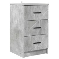 Szafka Nocna z szufladą Betonowy szary 38 x 38 x 66 cm