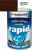 szybko schnąca emalia alkidowa rapid brązowy 8016 0.7l - m/rap.brą0.7