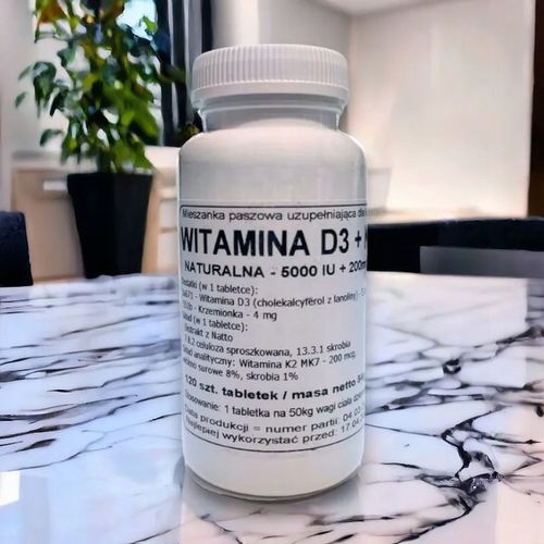 Podkowa Witamina D3 5000 IU + K2 MK7 120 tabletek | Mocne Kości i Stawy na Arena.pl