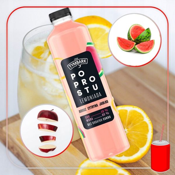 Tymbark Po Prostu Arbuz Cytryna Jabłko 6 x 1,25l zdjęcie 4