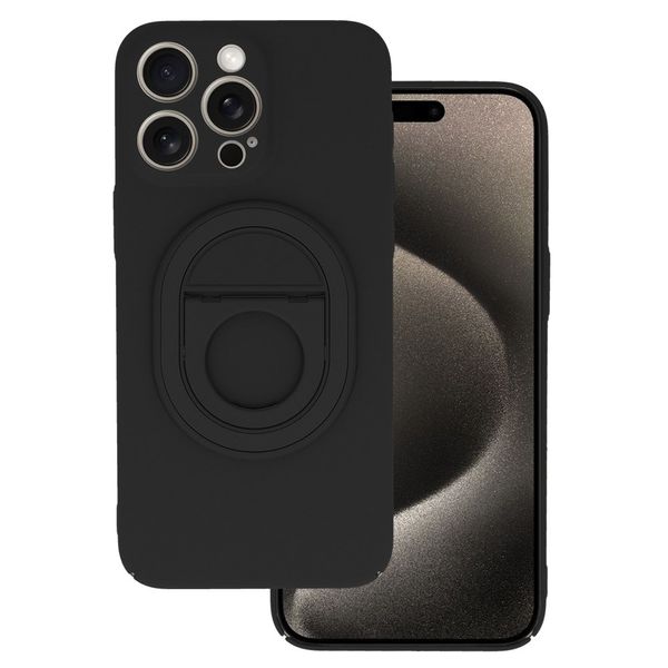 Tel Protect Magnetic Elipse Case do Iphone 15 Pro czarny zdjęcie 1