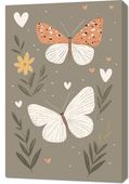 Obraz 60x90cm Wzory dla Dzieci, Dziewczynki Do Pokoju - Motylki