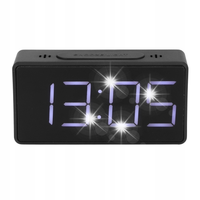 BUDZIK ZEGAR ELEKTRONICZNY SIECIOWY LED USB ALAR