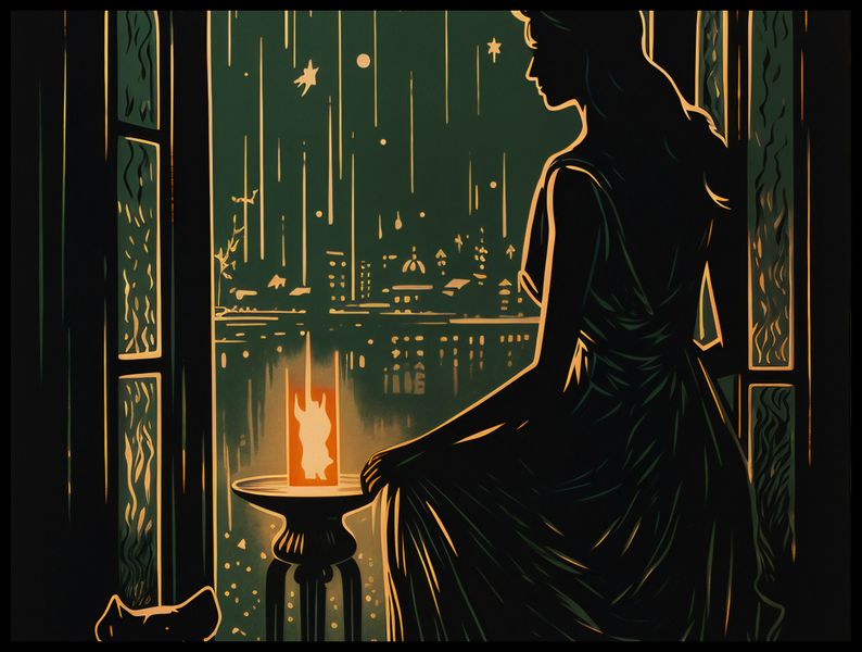 Plakat 80x60cm Nocne Szeptanie zdjęcie 2