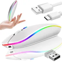 Mysz optyczna bezprzewodowa slim 2,4 GHz Bluetooth do laptopa i PC