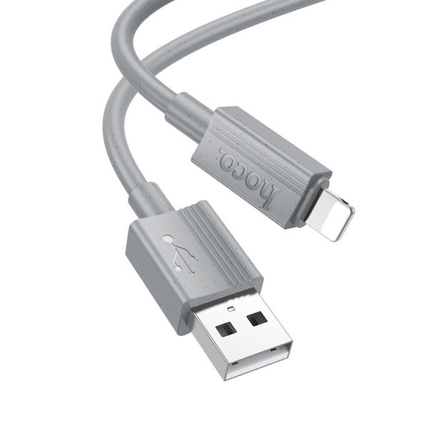 Kabel USB A do Lightning Hoco 2,4A 1 m X107 szary zdjęcie 1