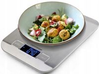 WAGA KUCHENNA ELEKTRONICZNA PŁASKA LCD SREBRNA ESPERANZA