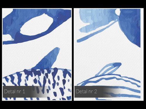 61801 Obraz na płótnie RYBY ŁAWICA BŁĘKITNY na Arena.pl