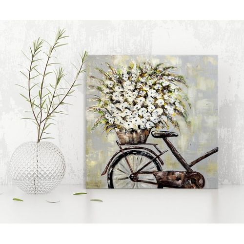 Deco Panel, Kwiaty na rowerze 40x40 na Arena.pl