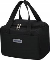 Torba termiczna IZOLACYJNA LUNCH BOX 7L CZARNA TOREBKA TERMOIZOLACYJNA