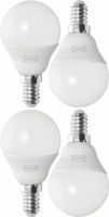 Żarówka LED E14 470lm 4000K neutralna biała kula opalowa IKEA SOLHETTA 4 szt.