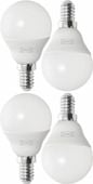 Żarówka LED E14 470lm 4000K neutralna biała kula opalowa IKEA SOLHETTA 4 szt.