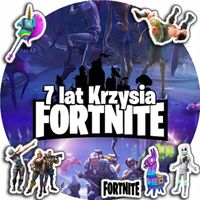 OPŁATEK NA TORT 30CM - FORTNITE GRY DEKORACJA + IMIĘ + GRATIS! 24CM 26CM