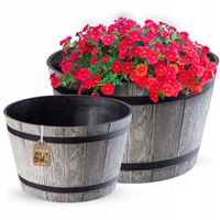 KADAX Doniczka Donica Ogrodowa 30+40cm Szara