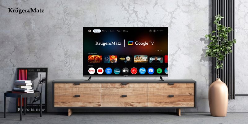 Telewizor SMART Google TV 43" FULL HD WiFi DVB-T2 H.265 HEVC HDR Chromecast zdjęcie 12