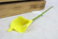 Kalia gumowa łodyga sztuczne kwiaty jak żywe stroik bukiet dekoracja 31cm