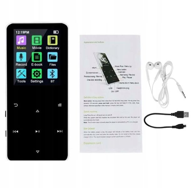 MP3 PLAYER BLUETOOTH 5.0 RADIO Z NAGRYWANIEM 16GB zdjęcie 7