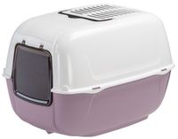 Biało-liliowa kuweta dla kota + 2 filtry węglowe Ferplast Prima 39x52x38cm