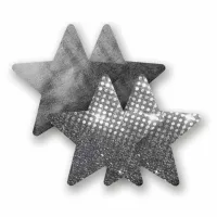 nippies solid nightfever star naklejki ochronne b, 2 pary, czarne i srebrne