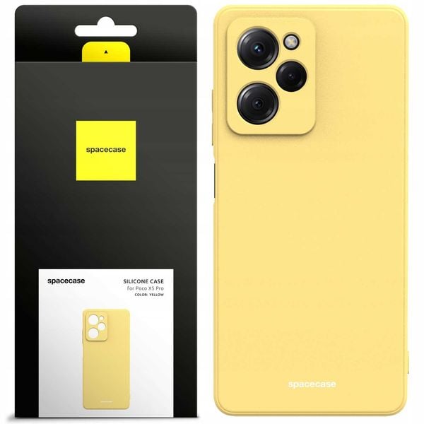 Spacecase Silicone Case Poco X5 Pro 5G yellow zdjęcie 1
