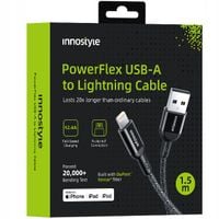 innostyle powerflex kabel usb lightning mfi szybkiego ładowania do