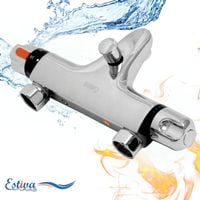 BATERIA WANNOWA ŚCIENNA TERMOSTATYCZNA Z WYLEWKĄ ŁAZIENKOWA BERD ESTIVA