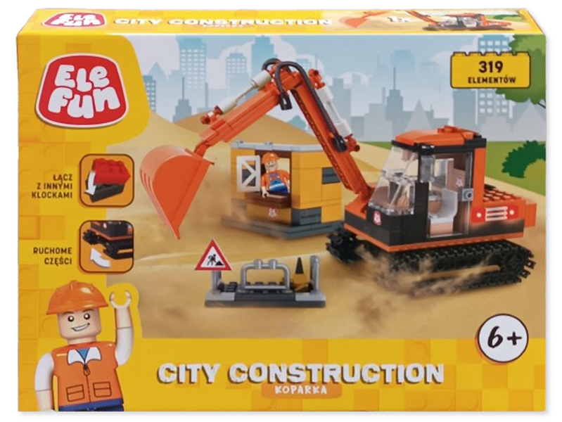 Klocki Elefun - City Construcion - Koparka 8824 zdjęcie 3