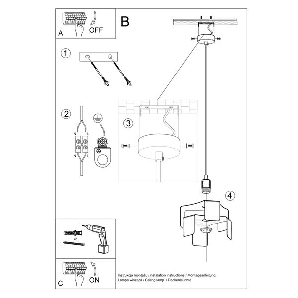 Lampa wisząca TULIP biały zdjęcie 5