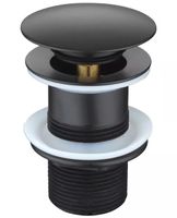 KOREK UMYWALKOWY KLIK-KLAK CZARNY MOSIĘŻNY AUTOMAT BEZ PRZELEWU SYFON