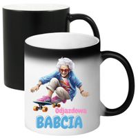 KUBEK MAGICZNY Z NADRUKIEM PREZENT NA DZIEŃ BABCI URODZINY BABCIA