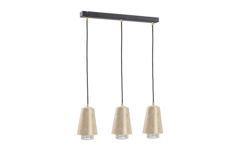 Lampa wisząca 3xE27 MOLLY CRYSTAL GOLD zdjęcie 1