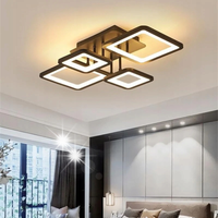 LAMPA SUFITOWA WISZĄCA LED CZARNY ŻYRANDOL PLAFON NOWOCZESNY Z PILOTEM 54W