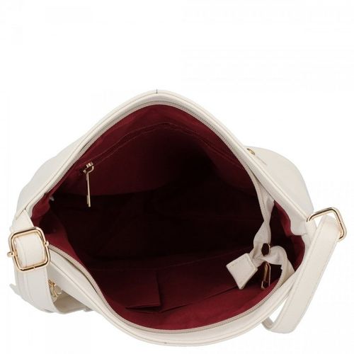 Herisson - torebka worek dwa zamki skóra ekologiczna beżowy 1052L2073 na Arena.pl