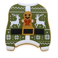 CIASTKO LUKROWANE SWETEREK MIKOŁAJA NO8 BOŻE NARODZENIE RĘCZNIE ROBIONE