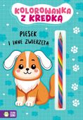 kolorowanka z kredką. piesek 8825
