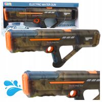 Elektryczny Pistolet Karabin Na Wodę Akumulator Przeźroczysty Czarny 55 cm