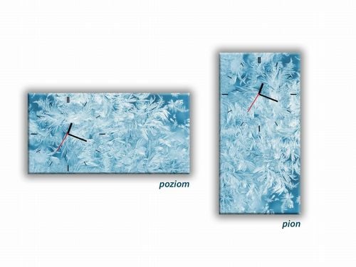 ZEGAR SZKLANY PROSTOKĄTNY - Lód na Arena.pl