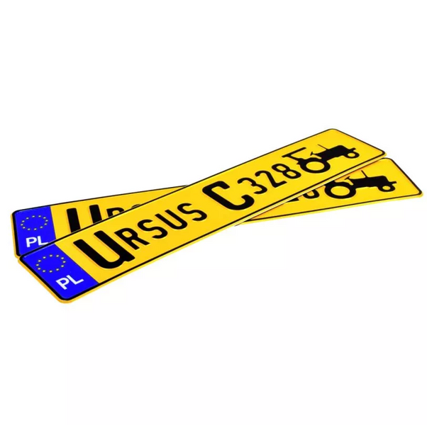Tablice rejestracyjne Ursus C328 zdjęcie 1
