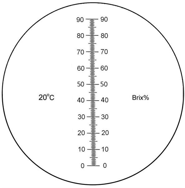 Refraktometr 0-90% Brix Cukru Miodu Balingometr FV zdjęcie 2