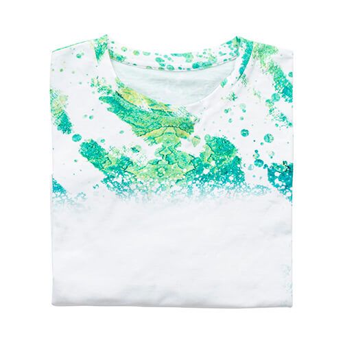 Koszulka Cotton-Like Bleached Leopard Summer Green do sublimacji M zdjęcie 3