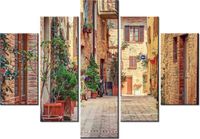 105CM 150CM OBRAZ 5 ELEM STARA ALEJKA TOSKANII DRUK