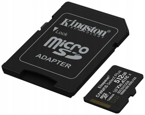 Karta microSD Kingston 512GB microSDXC Canvas Select Plus Gen3 na Arena.pl