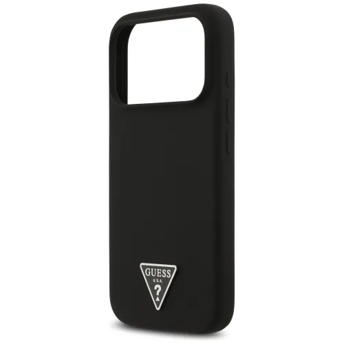 etui guess silicone triangle logo magsafe do iphone 17 pro - czarne na Arena.pl
