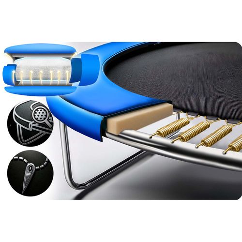 Trampolina ogrodowa 8ft/252cm z siatką wewnętrzną i drabinką Neo-Sport na Arena.pl