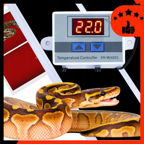 MATA GRZEWCZA GRZEJNA DO TERRARIUM 15x28cm 7W TERMOSTAT DLA GADÓW na Arena.pl