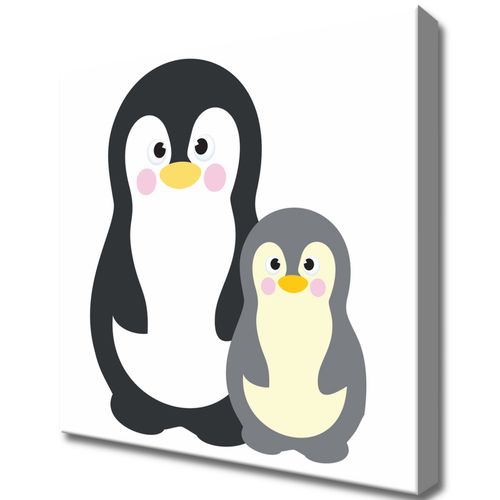 Obraz Na Ścianę 30X30 Pingwinki Pingwinki Pingwin na Arena.pl