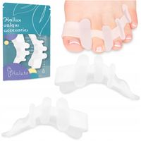 Żelowe SEPARATORY na 5 PALCÓW stopy palce młotkowate zachodzące PARA